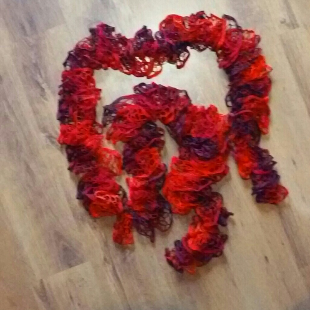 Hand crochet scarf